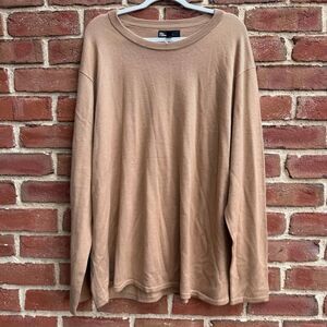 The Commons Crew Neck Merino Wool Knit Pullover Sweater Brown Men's XXL NEW